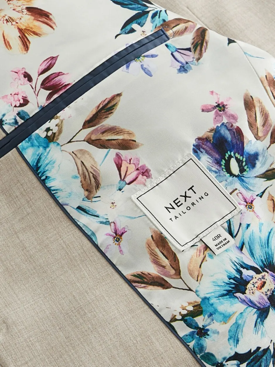 Blazers En Business-Jasjes|Pakken|Next - Slim Fit - Meegevend stretchkostuumjasje Pastelgeel