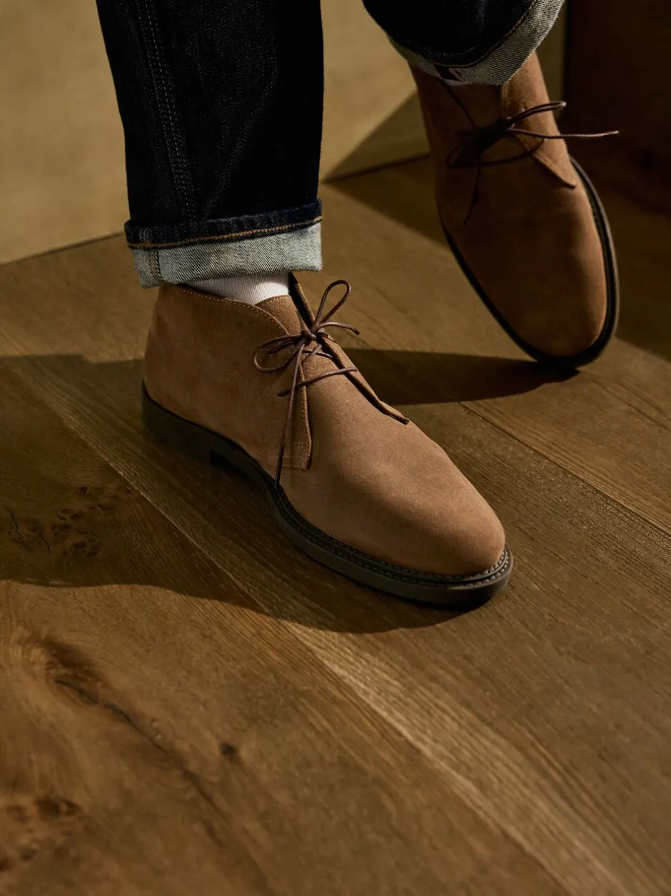 Boots|Next - Smart Suede Chukka Boots Pastelgeel