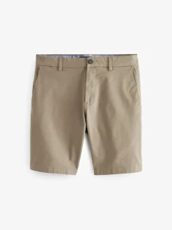 Shorts*Next - Strakke Pasvorm - Chinoshort met stretch Pastelgeel