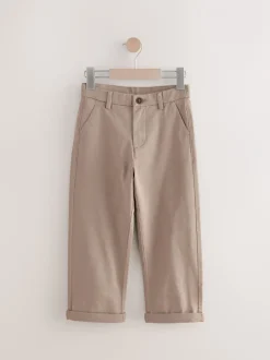 Broeken En Chino's|Next - Stretchy chino's (3-17jr) Pastelgeel