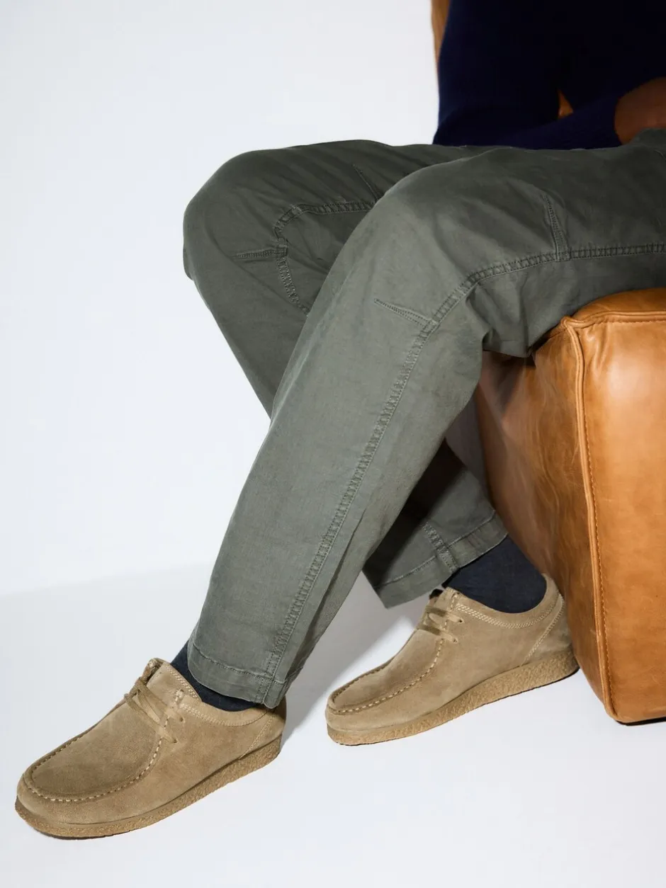 Schoenen|Next - Suède schortschoenen Pastelgeel