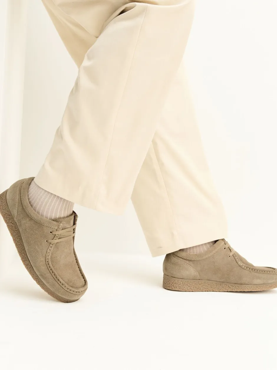 Schoenen|Next - Suède schortschoenen Pastelgeel
