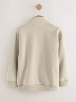 Sweaters En Hoody´S|Next - Sweatshirt met rits bij de hals (3-16jr) Pastelgeel