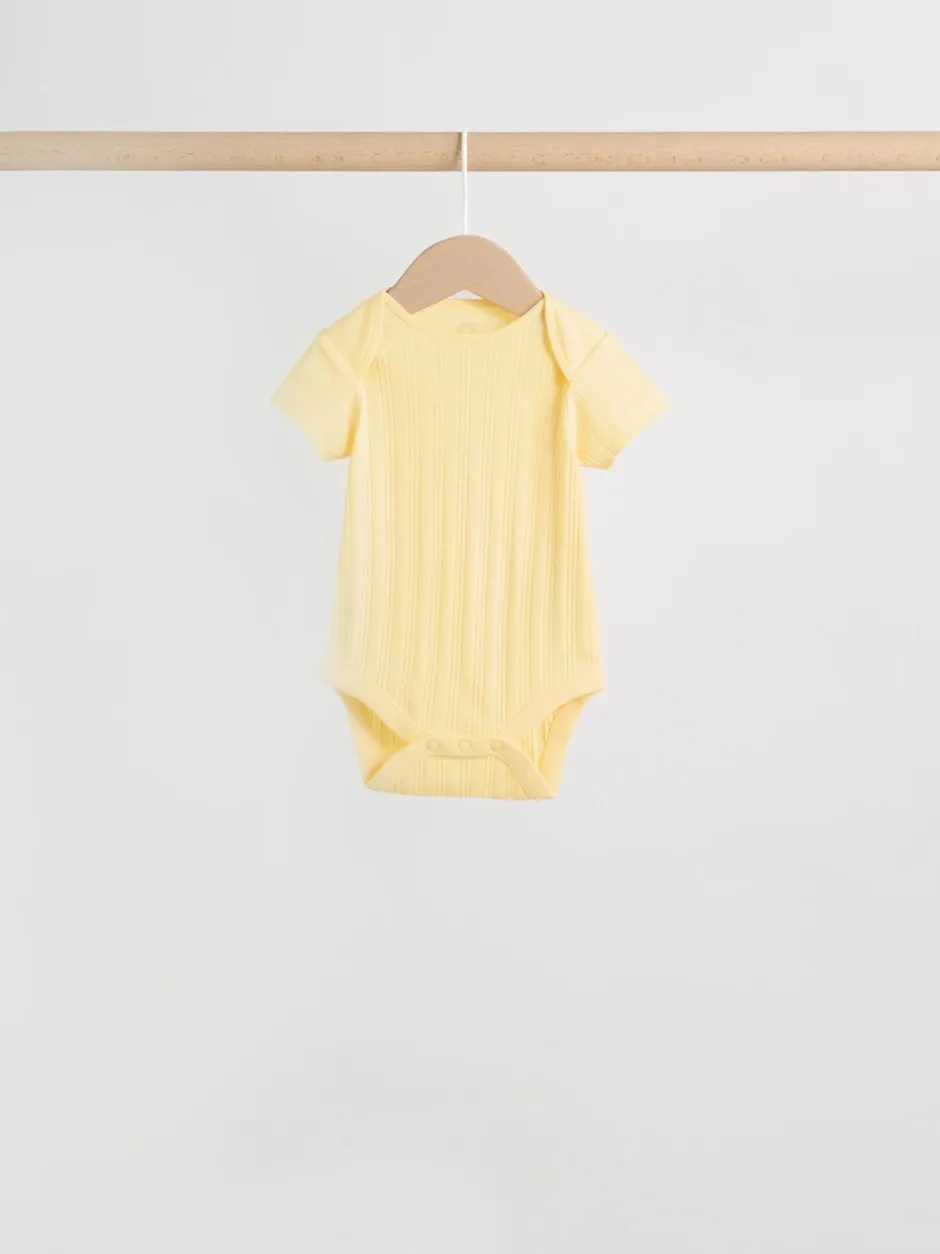 Rompertjes En Hemdjes|Next Pastelkleurig - 5 Babyrompertjes met korte mouwen