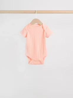 Rompertjes En Hemdjes|Next Pastelkleurig - 5 Babyrompertjes met korte mouwen