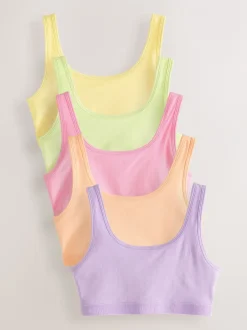 Alle Ondergoed*Next - Crop top met ronde hals (5-16jr) Pastelkleurig