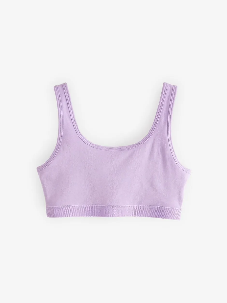 Alle Ondergoed*Next - Crop top met ronde hals (5-16jr) Pastelkleurig