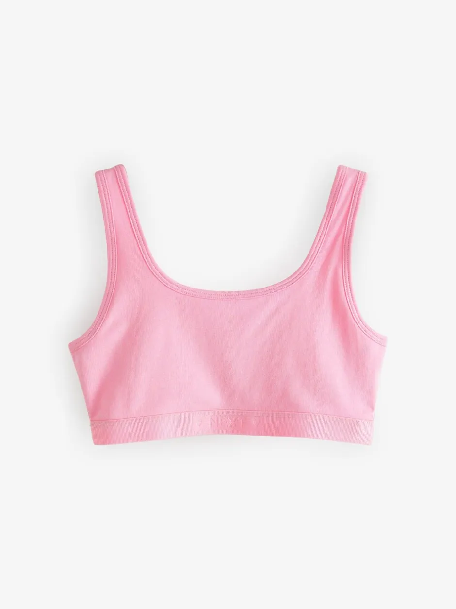 Alle Ondergoed*Next - Crop top met ronde hals (5-16jr) Pastelkleurig