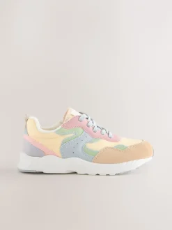 Sneakers*Next - Lace-Up Colourblock Trainers Pastelkleurig