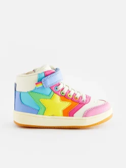 Sneakers|Sneakers*Little Bird by Jools Oliver - - Hoge sneakers met sterren Pastelkleurig