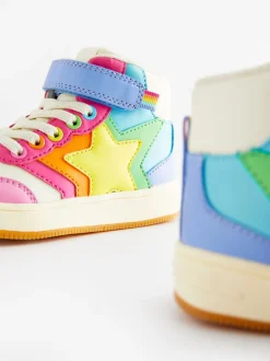 Sneakers|Sneakers*Little Bird by Jools Oliver - - Hoge sneakers met sterren Pastelkleurig