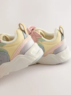Sneakers|Next - Sneakers met elastische veters en klittenbandsluiting Pastelkleurig