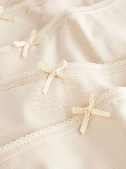 Onderbroeken|Next Pastelroze nude - Set van 5 slips met hoog katoengehalte