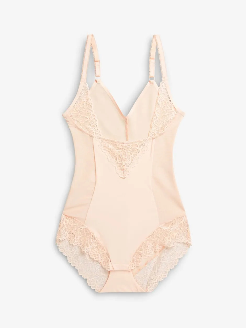 Shapewear*Next - Wear Your Own Bra - Vormgevende body met sterke buikcorrectie Pastelroze nude