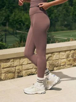 Leggings En Joggingbroeken*self. Peperkorrelbruin - Legging met hoge taille