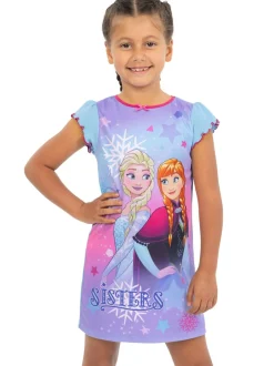 Nachtponnen*Character Personage Disney Frozen blauwe nachtjapon