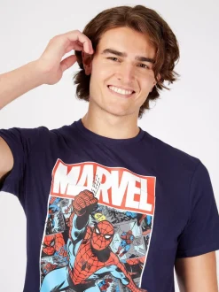 Pyjama's|Character Personage Marvel Spiderman Disney herenpyjama van 100% katoen