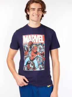 Pyjama's|Character Personage Marvel Spiderman Disney herenpyjama van 100% katoen