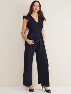 Jumpsuits En Playsuits*Phase Eight Kallie Frill jumpsuit met ruches