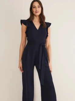 Jumpsuits En Playsuits*Phase Eight Kallie Frill jumpsuit met ruches