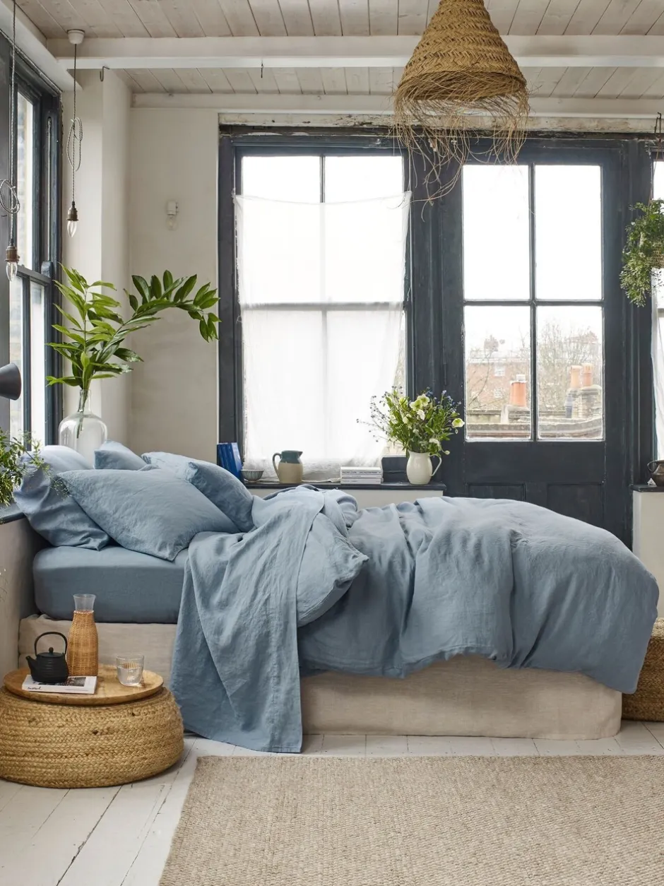 Piglet In Bed|Piglet in Bed 100% Linen Duvet Cover Duisterblauw