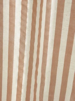 Gordijnen|Gordijnen|Pineapple Elephant Zanzibar Yarn Dyed Stripe Voile Curtains Panel Klei