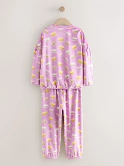 Nachtkleding En Pyjama's|Pyjama's*Next Pink Cataroon - Behaaglijke fleece pyjama (3-16 jr)