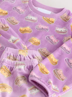 Nachtkleding En Pyjama's|Pyjama's*Next Pink Cataroon - Behaaglijke fleece pyjama (3-16 jr)