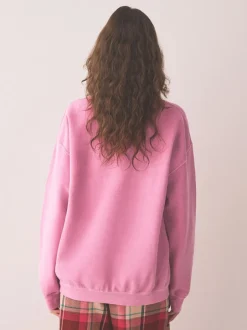 Hoody's En Sweatshirts|Next - Sweatshirt Pink Croissant