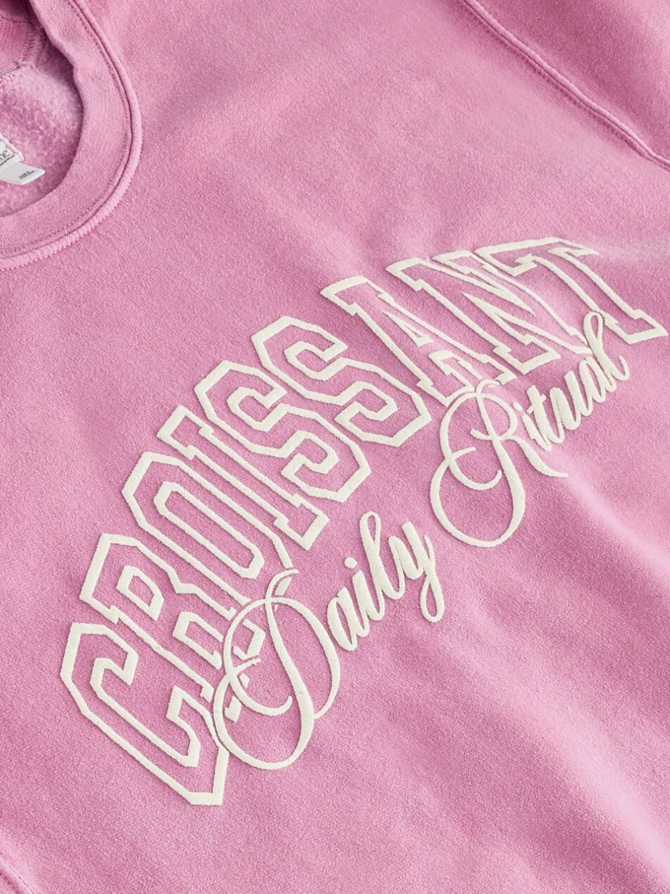 Hoody's En Sweatshirts|Next - Sweatshirt Pink Croissant