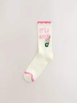 Sokken En Panty's|Sportkleding|Next Pink Matcha - Set van 3 paar enkellange sportsokken met verzachte zool