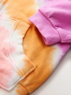 Sweaters En Hoody´S*Next Pink Multi Tie Dye - Hoodie met doorlopende rits (3-16 jr)