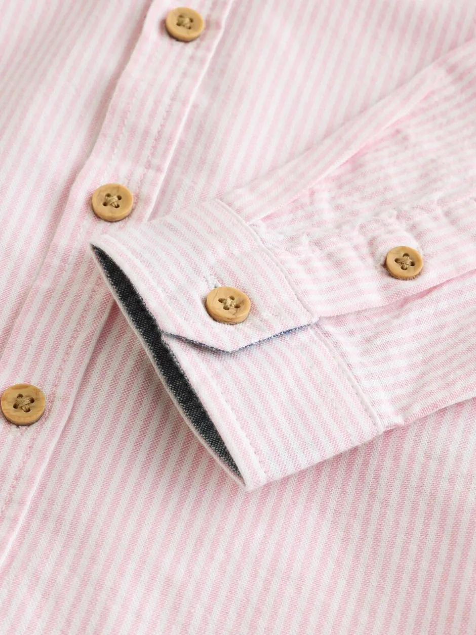 Shirts*Next Pink Stripe Character - Oxford-overhemd met lange mouwen (3 mnd-7 jr)