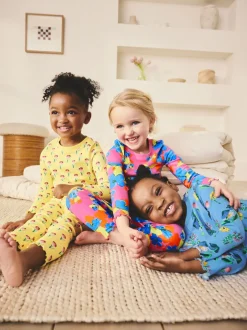 Nachtkleding En Pyjama's|Pyjama's|Next - Verpakking van 3 knusse pyjama's (9 mnd-16 jr) Pink/Blue Bright Floral