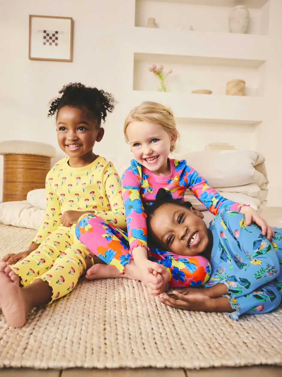 Nachtkleding En Pyjama's|Pyjama's|Next - Verpakking van 3 knusse pyjama's (9 mnd-16 jr) Pink/Blue Bright Floral