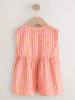 Jumpsuits En Playsuits|Next - Trapeze Playsuit (3mths-7yrs) Pink/Yellow Banana