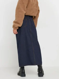 Rokken*PixieGirl Petite 100% katoenen midirok met opgestikte zakken