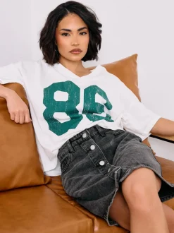 Rokken*PixieGirl Petite - Minirok met knopen van 100% katoen