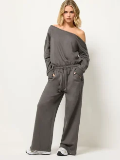 Jumpsuits En Playsuits|PixieGirl Petite Sweat Wide Leg Jumpsuit