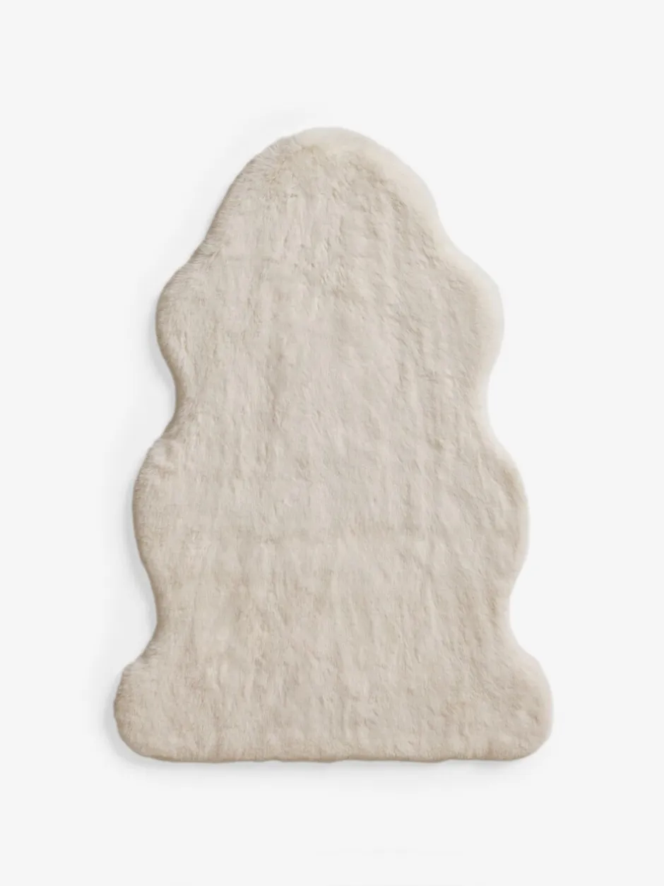 Vloerkleden En Lopers|Vloerkleden En Lopers*Next Pluche vloerkleed van imitatiebont Ivoor
