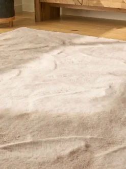 Vloerkleden En Lopers|Vloerkleden En Lopers*Next Pluche vloerkleed van imitatiebont Licht natuurlijk
