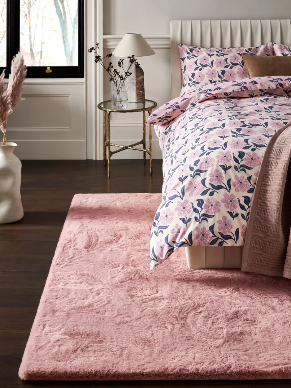 Vloerkleden En Lopers|Vloerkleden En Lopers*Next Pluche vloerkleed van imitatiebont Roze