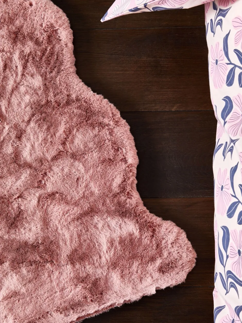 Vloerkleden En Lopers|Vloerkleden En Lopers*Next Pluche vloerkleed van imitatiebont Roze