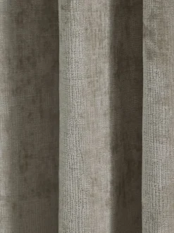 Gordijnen|Gordijnen|Next Plush Chenille Eyelet Curtains Natuurlijk