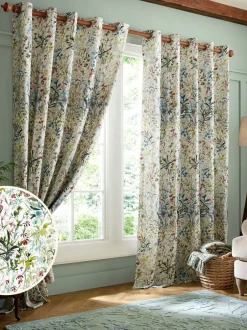 Laura Ashley|Gordijnen*Laura Ashley Pointon Fields ringgordijnen met voering