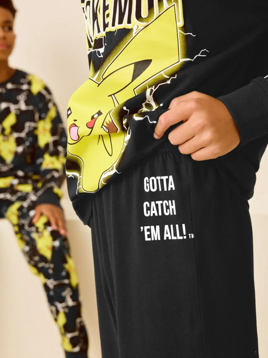 Pyjama's|Nachtkleding En Pyjama's*Next Pokémon geel/zwart - Verpakking van 2 pyjama's met lange mouwen (4-16 jr)