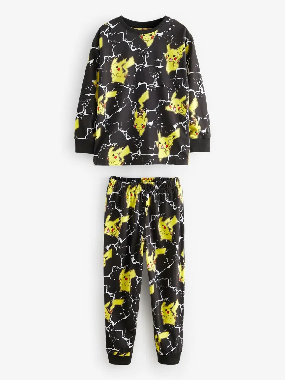 Pyjama's|Nachtkleding En Pyjama's*Next Pokémon geel/zwart - Verpakking van 2 pyjama's met lange mouwen (4-16 jr)