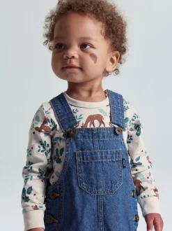 Tuinbroeken|Jumpsuits En Playsuits|Polarn O. Pyret Cotton Denim Dungaree Dress