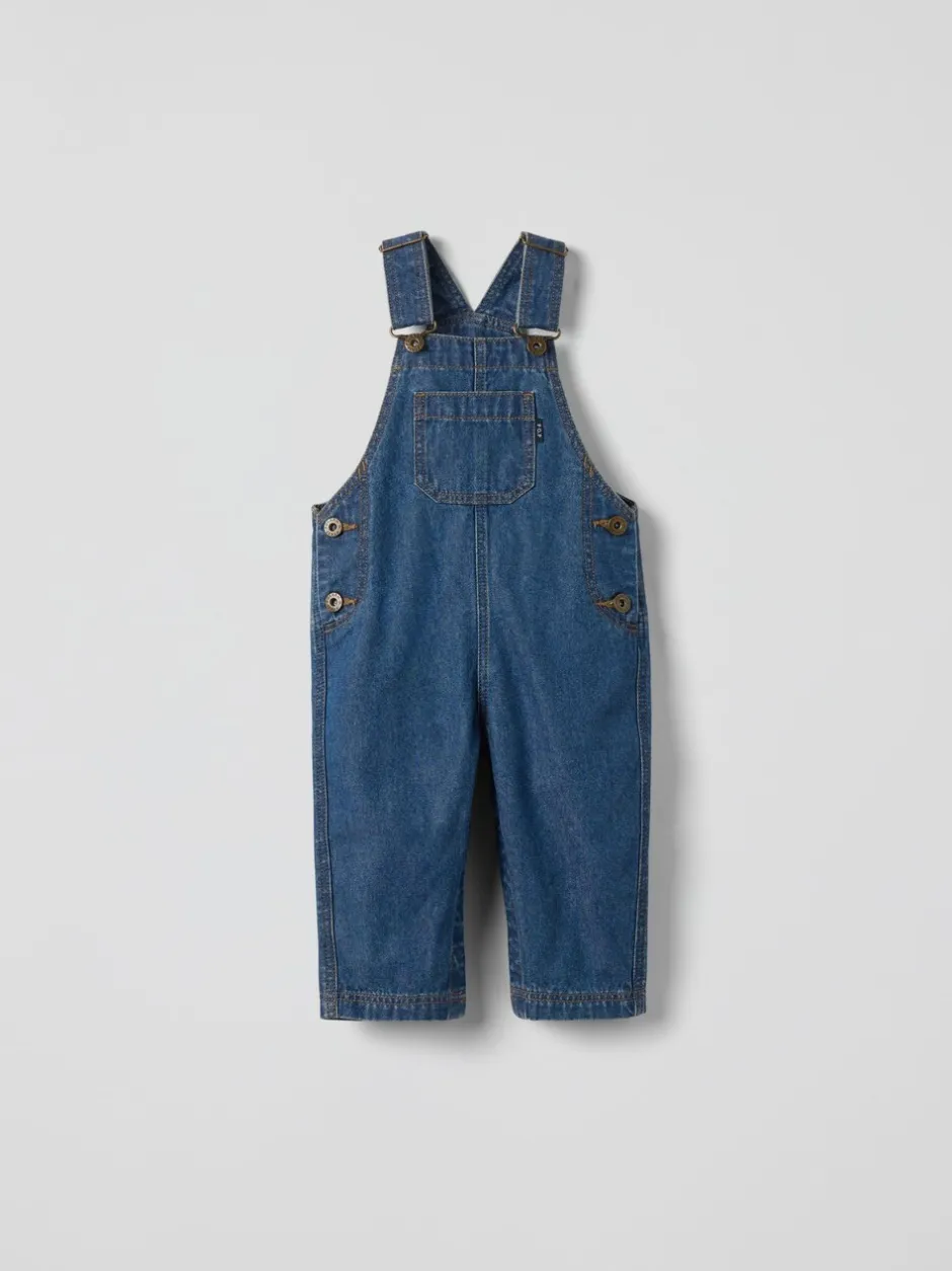 Tuinbroeken|Jumpsuits En Playsuits|Polarn O. Pyret Cotton Denim Dungarees