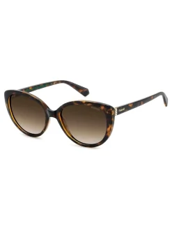 Zonnebril|Polaroid Brown Cat Eye Sunglasses